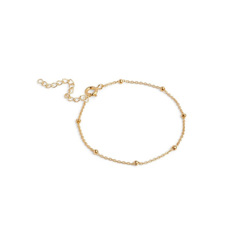 Beaded Chain armbånd i 18 karat forgyldt sølv fra Enamel Copenhagen